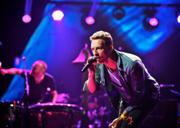 Chris Martin von Coldplay live