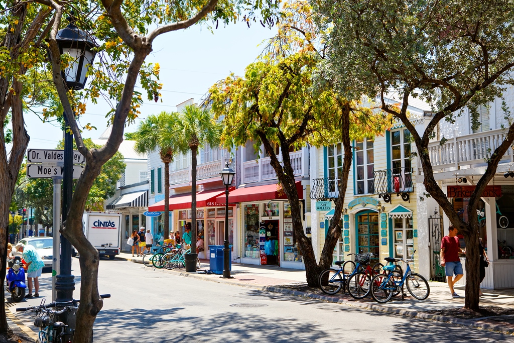 Historische Duval Street in Key West