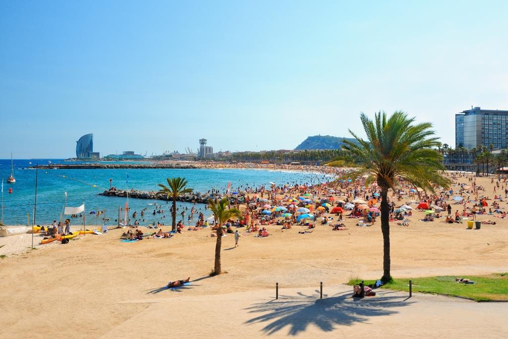 Strand von Barcelona
